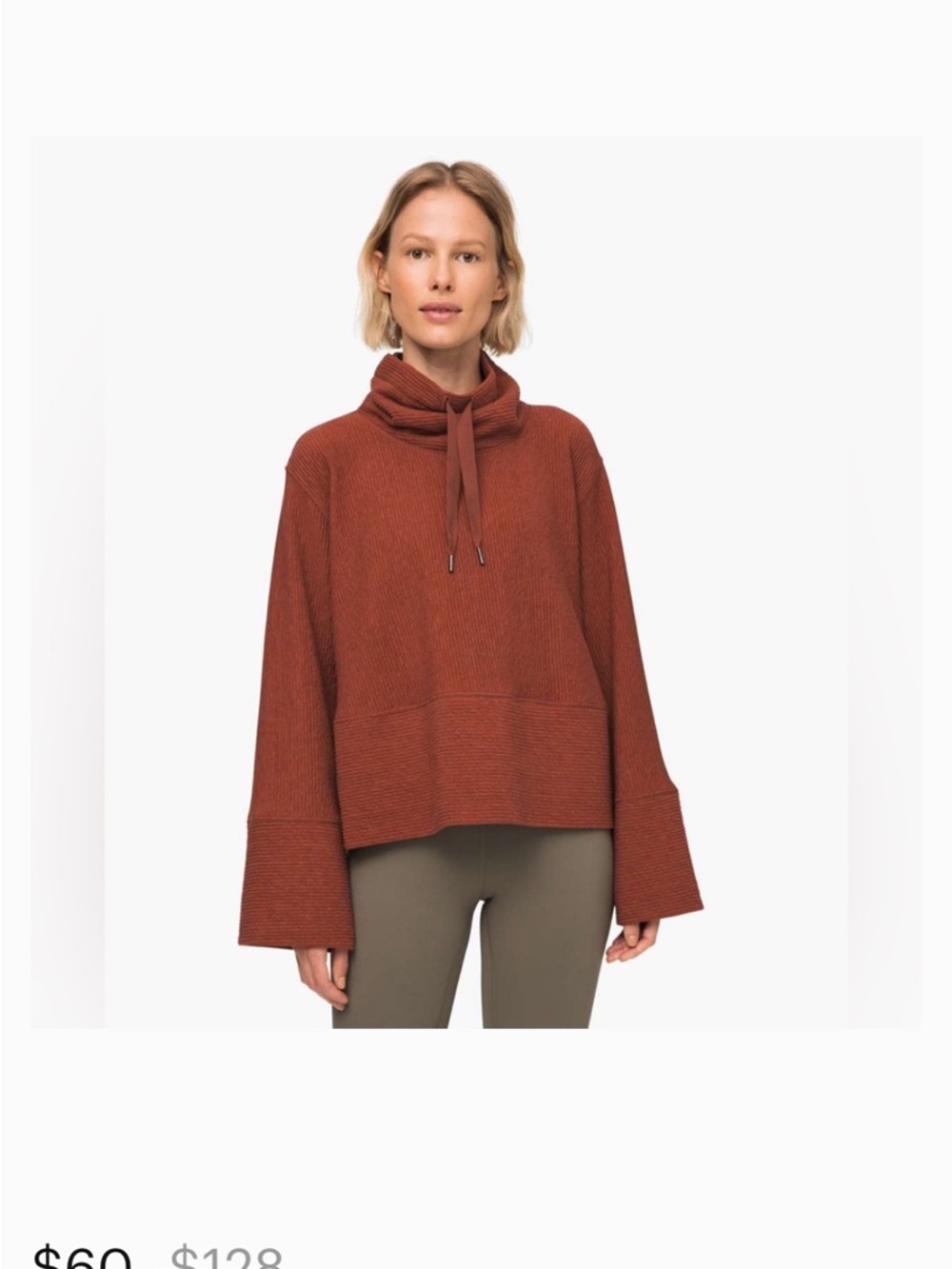 Lululemon Retreat Yourself Pullover in rust
